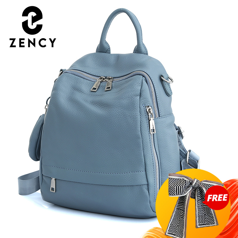 Genuine Leather Backpack - Zency Women's Genuine Leather Backpack High-Quality