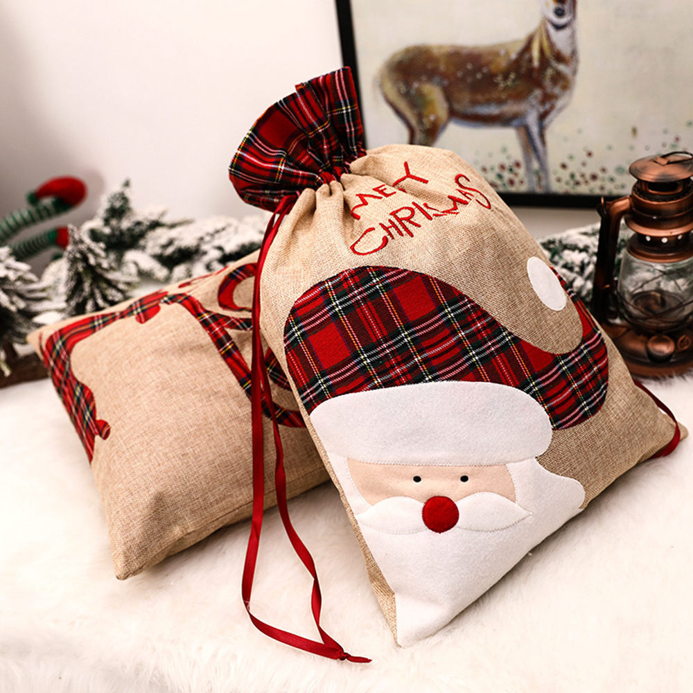 Large Christmas Gift Bag Draws - Luxury Xmas Bags บทวิจารณ์และราคา