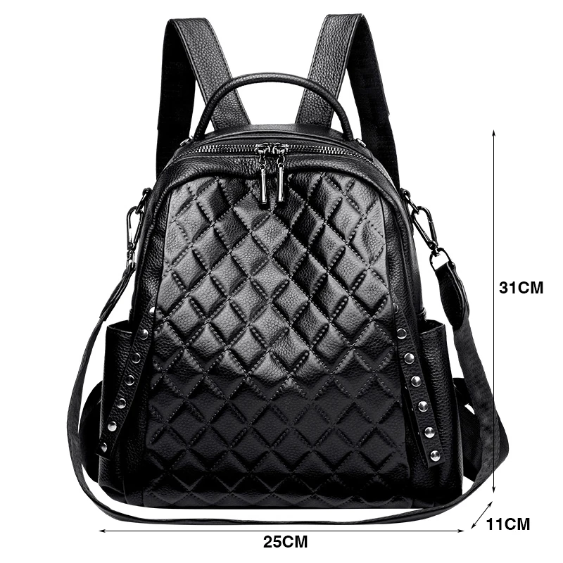 Genuine Leather Rucksack Women - Genuine Leather Backpack บทวิจารณ์และราคา