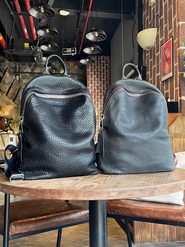 Soft Natural Sheepskin Casual  - Genuine Leather Backpack บทวิจารณ์และราคา