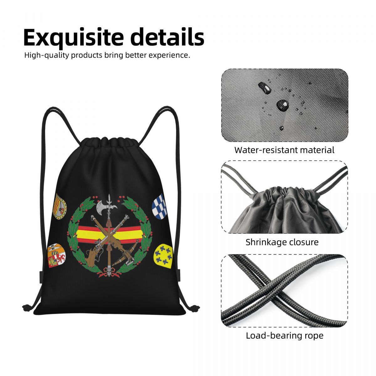 Custom Spanish Legion Drawstri - Luxury Yoga Bags บทวิจารณ์และราคา