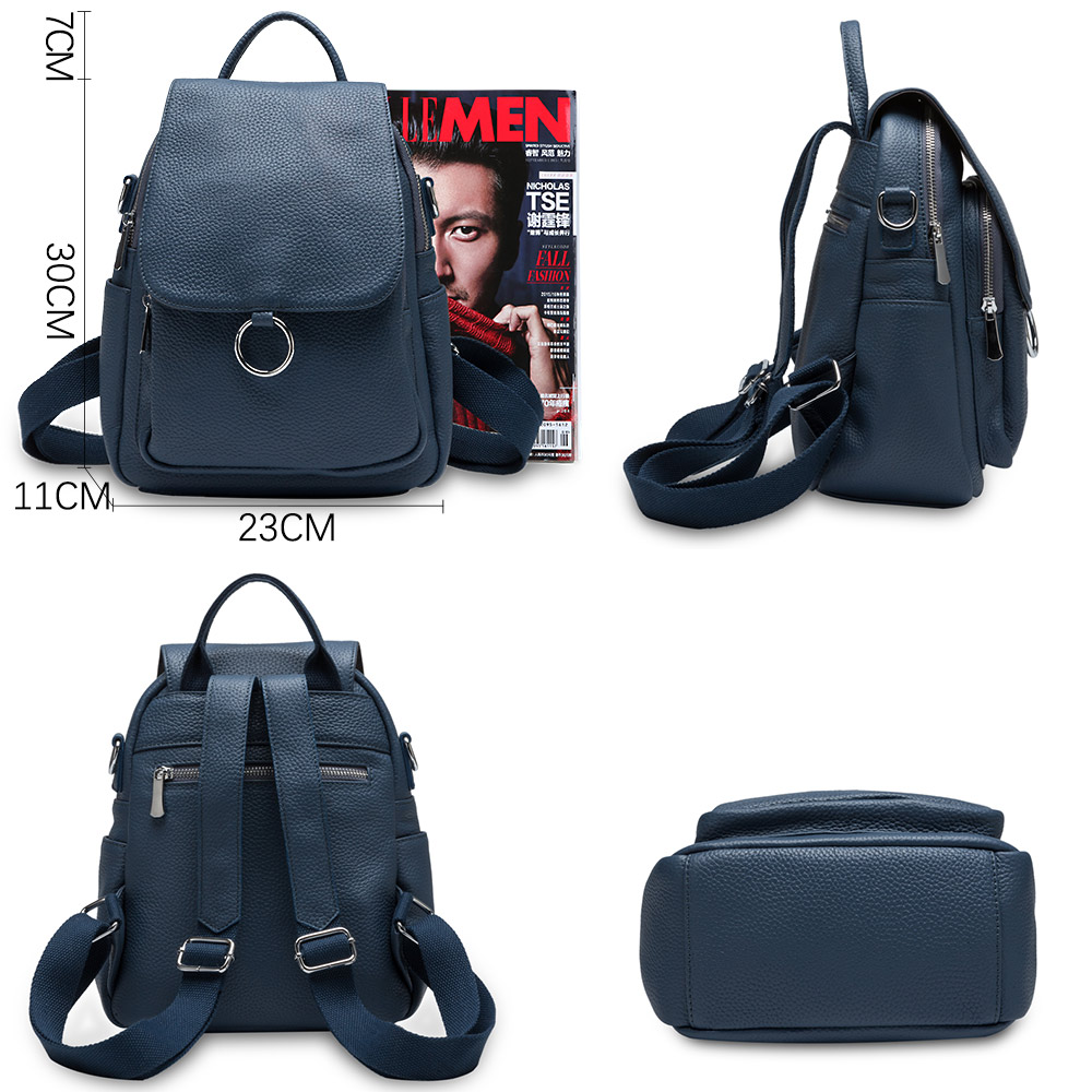 Zency New Fashion Women Backpa - Genuine Leather Backpack บทวิจารณ์และราคา
