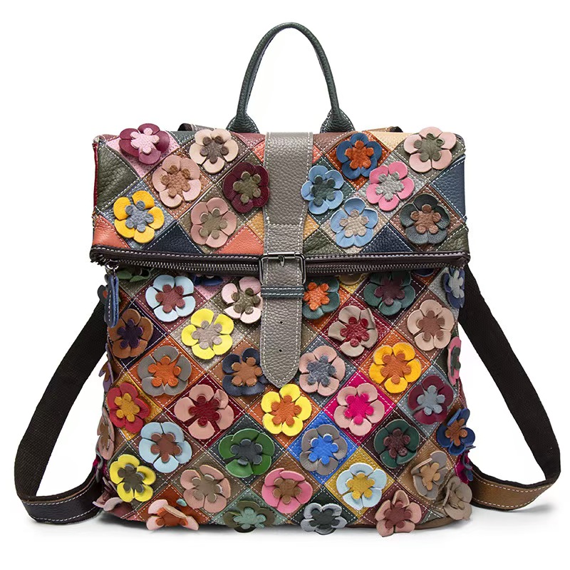 Vintage Women Genuine Leather  - Genuine Leather Backpack บทวิจารณ์และราคา