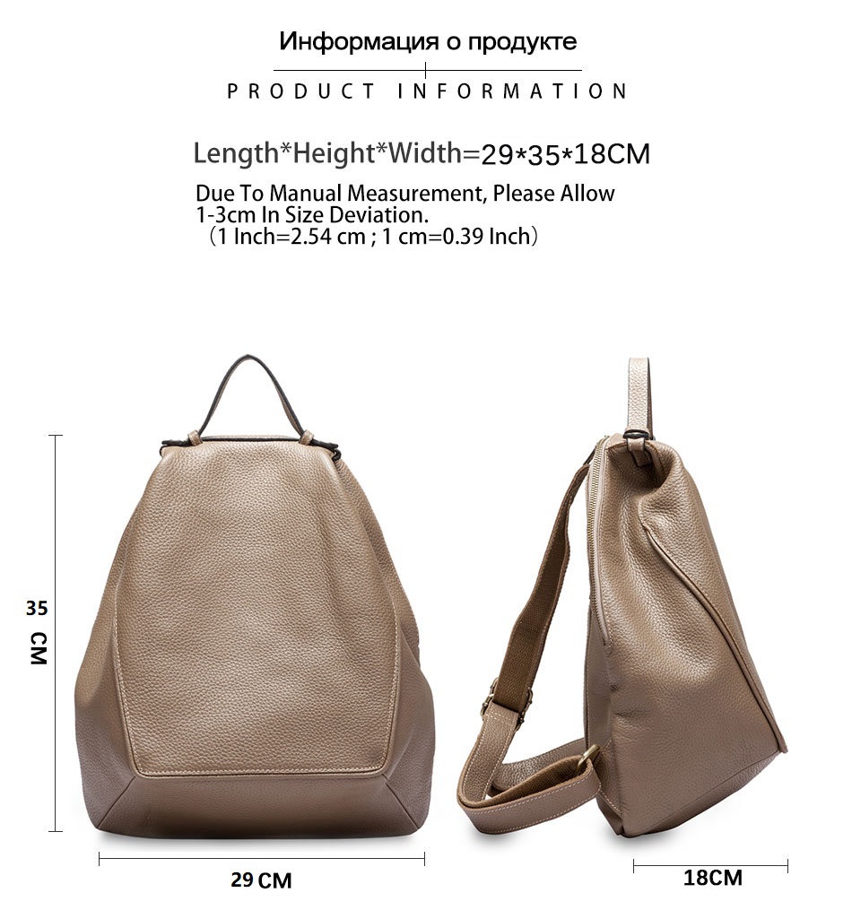 Zency Women 100% Genuine Leath - Genuine Leather Backpack บทวิจารณ์และราคา