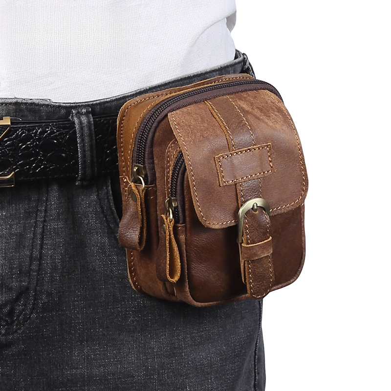 Retro genuine leather men's ba - Genuine Leather Backpack บทวิจารณ์และราคา