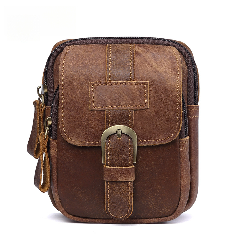 Retro genuine leather men's ba - Genuine Leather Backpack บทวิจารณ์และราคา