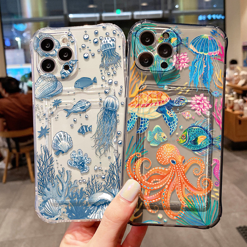 Ocean Animal Card Holder Walle - Luxury Bags In Store บทวิจารณ์และราคา