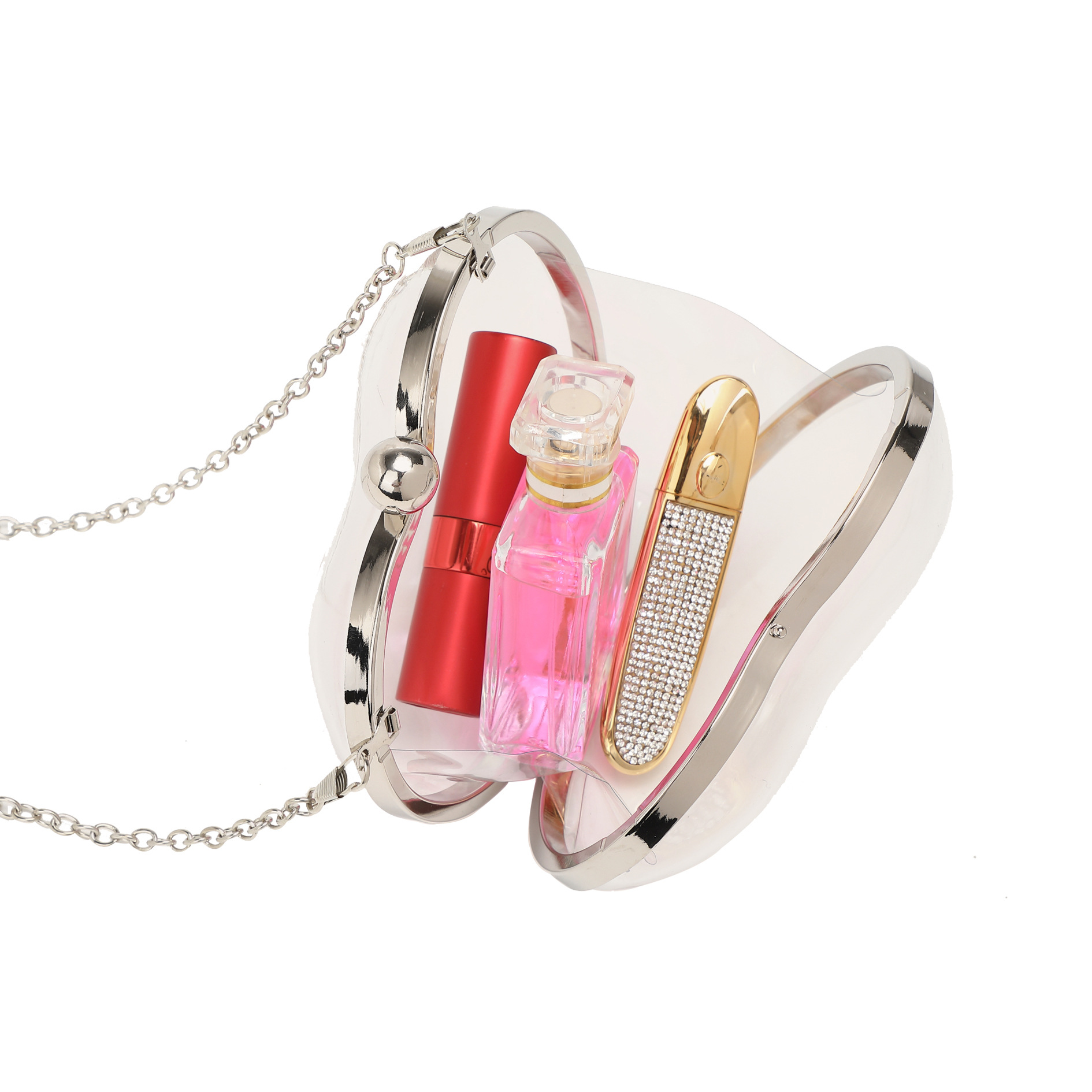 Dinner Acrylic Mini Love Clutc - Chain Crossbody Quilted บทวิจารณ์และราคา