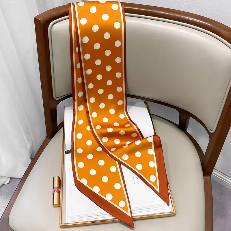Design Print Skinny Scarf Plai - Luxury Bags Store บทวิจารณ์และราคา