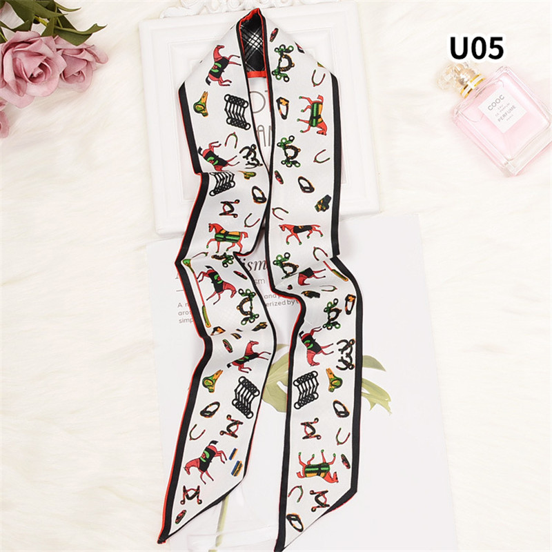 Horse Plaid Skinny Scarf Women - Luxury Bags Store บทวิจารณ์และราคา