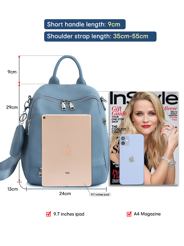 Zency Women's Genuine Leather  - Genuine Leather Backpack บทวิจารณ์และราคา