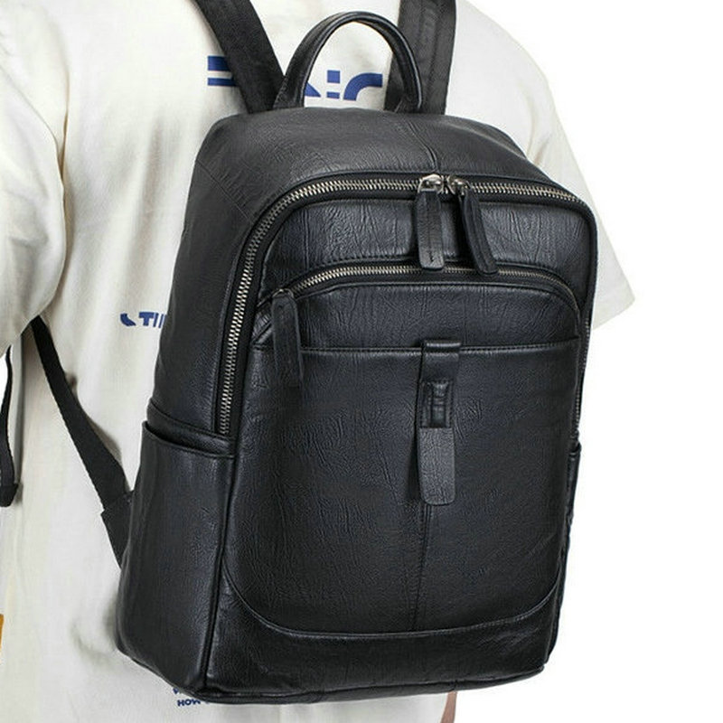 Super Leather Double Shoulder  - Genuine Leather Backpack บทวิจารณ์และราคา