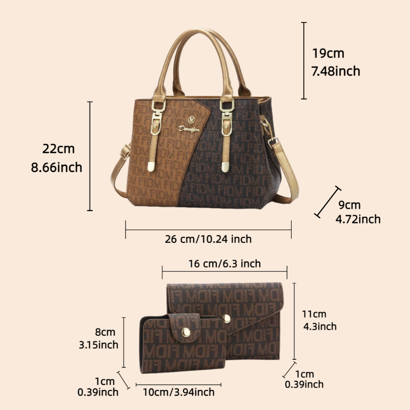3-piece women's bag set, luxur - Luxury Bags For You บทวิจารณ์และราคา