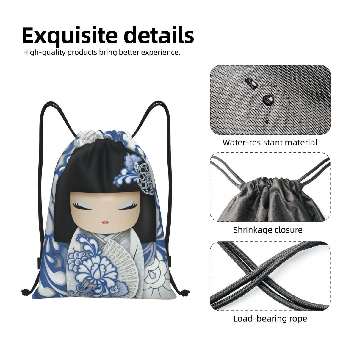 Custom Japanese Girl Sakura Ko - Luxury Yoga Bags บทวิจารณ์และราคา