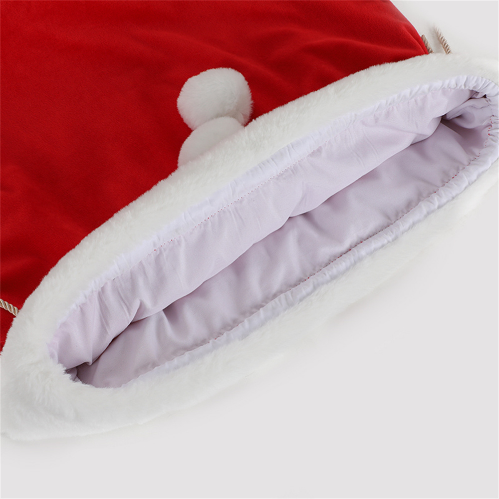 Plush Christmas Santa Sack Cor - Luxury Xmas Bags บทวิจารณ์และราคา