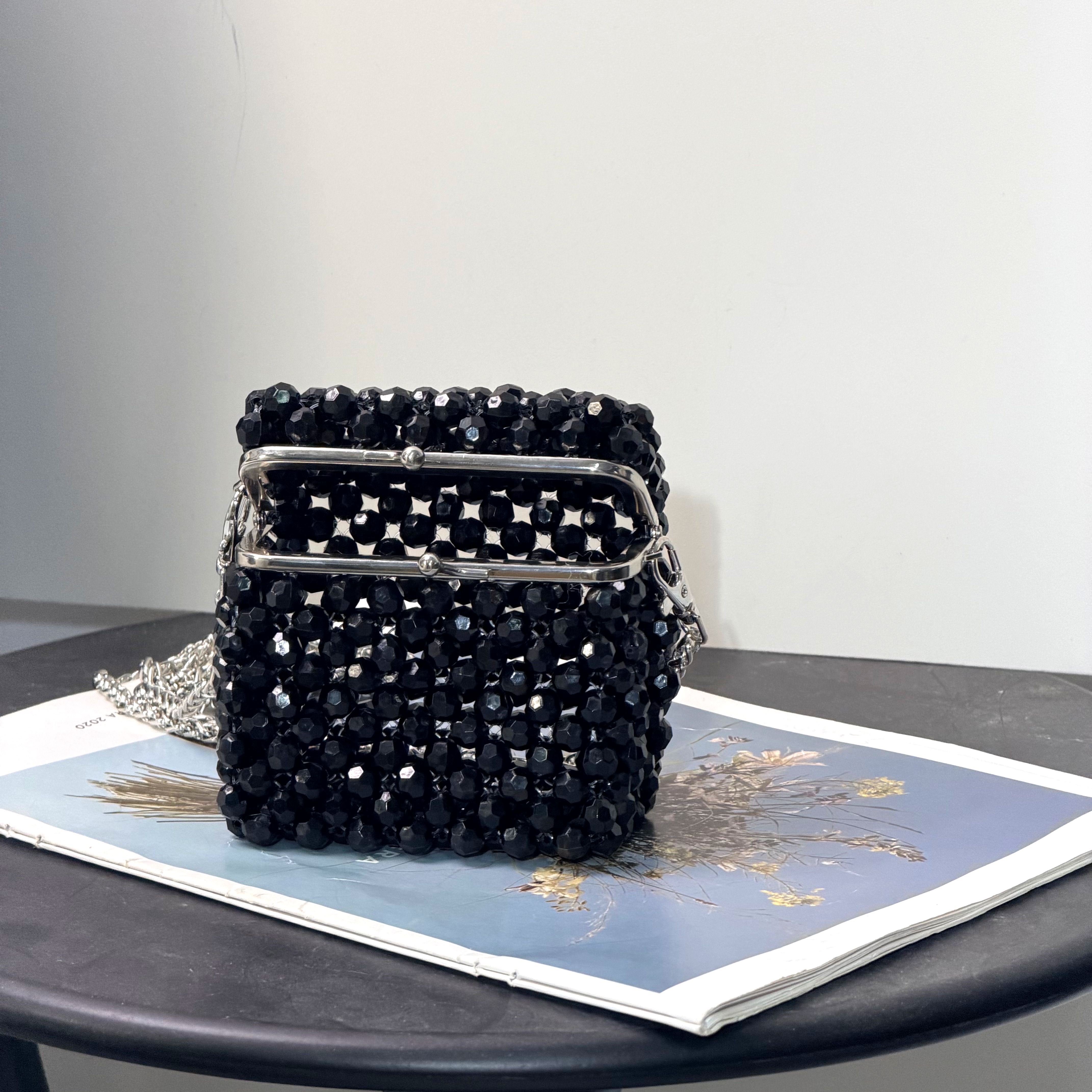 Vintage Black Beaded Clutch Ba - Luxury Bags Store บทวิจารณ์และราคา