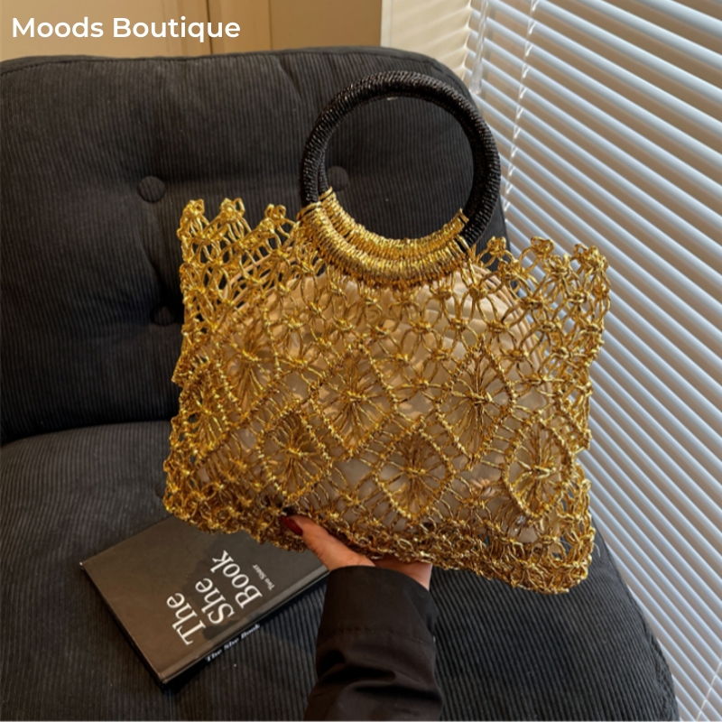 MOODS Handmade Woven Design Ro - Luxury Bags Consignment บทวิจารณ์และราคา