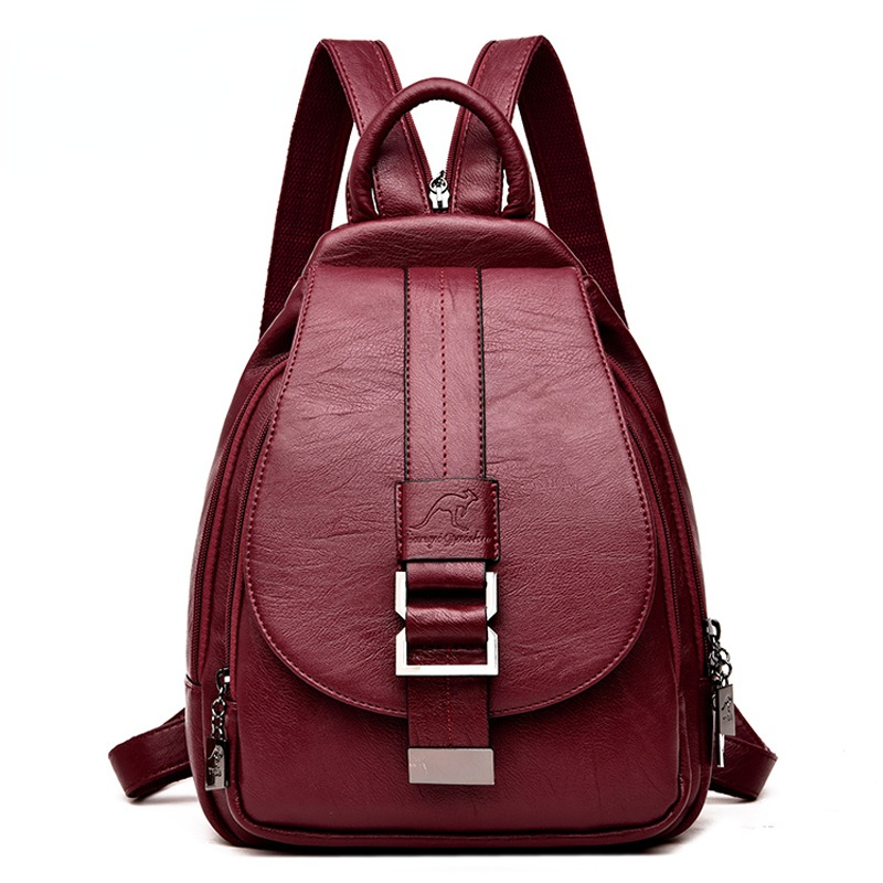 Designer Backpacks Women Leath - Genuine Leather Backpack บทวิจารณ์และราคา