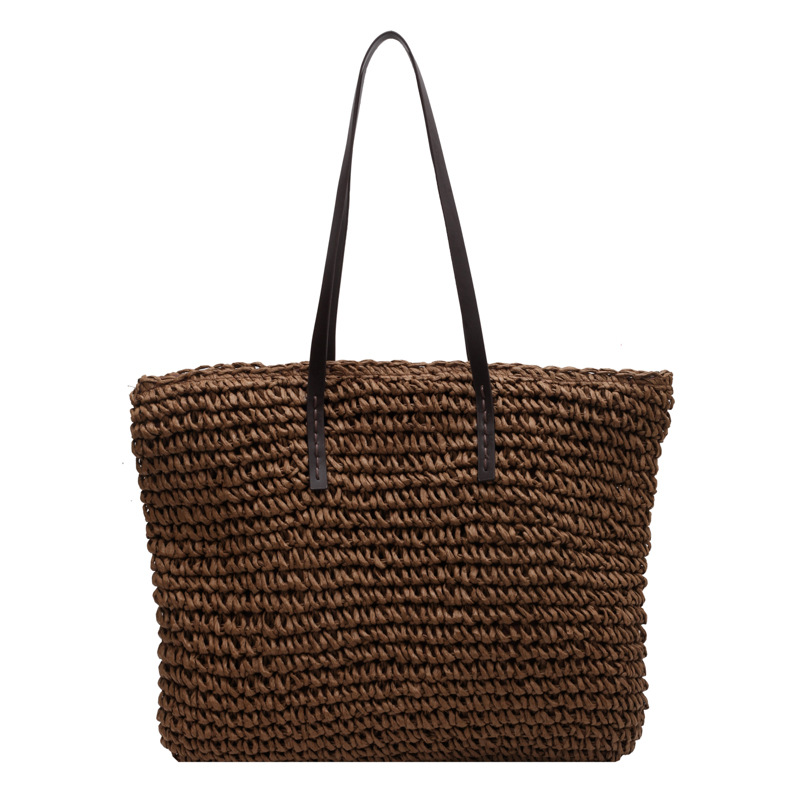 Straw Woven Tote Bags Casual L - Luxury Bags Store บทวิจารณ์และราคา