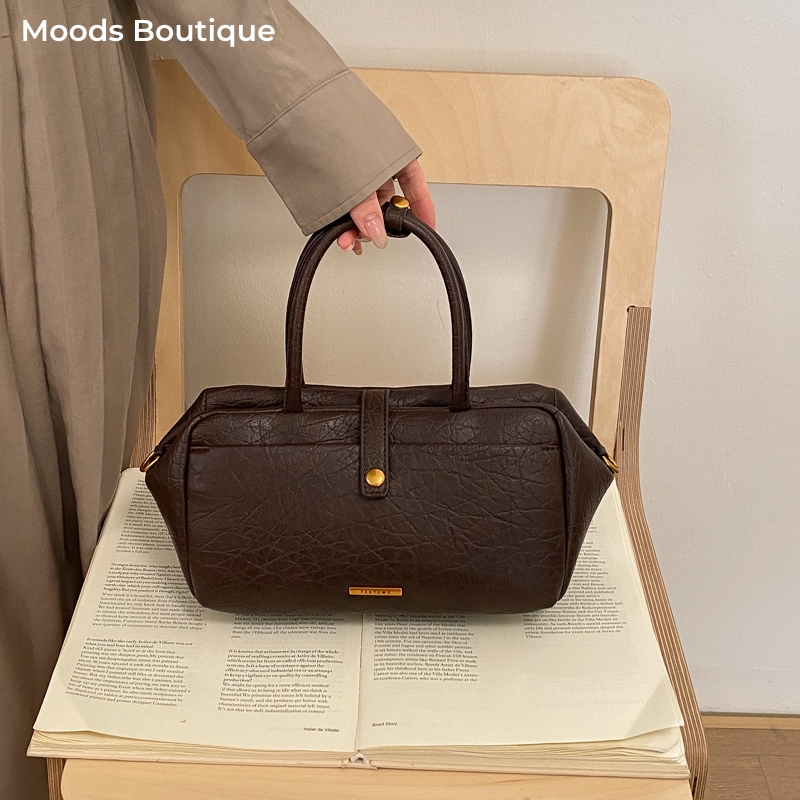MOODS Vintage Top-handle Bags  - Luxury Bags Vegan Leather บทวิจารณ์และราคา