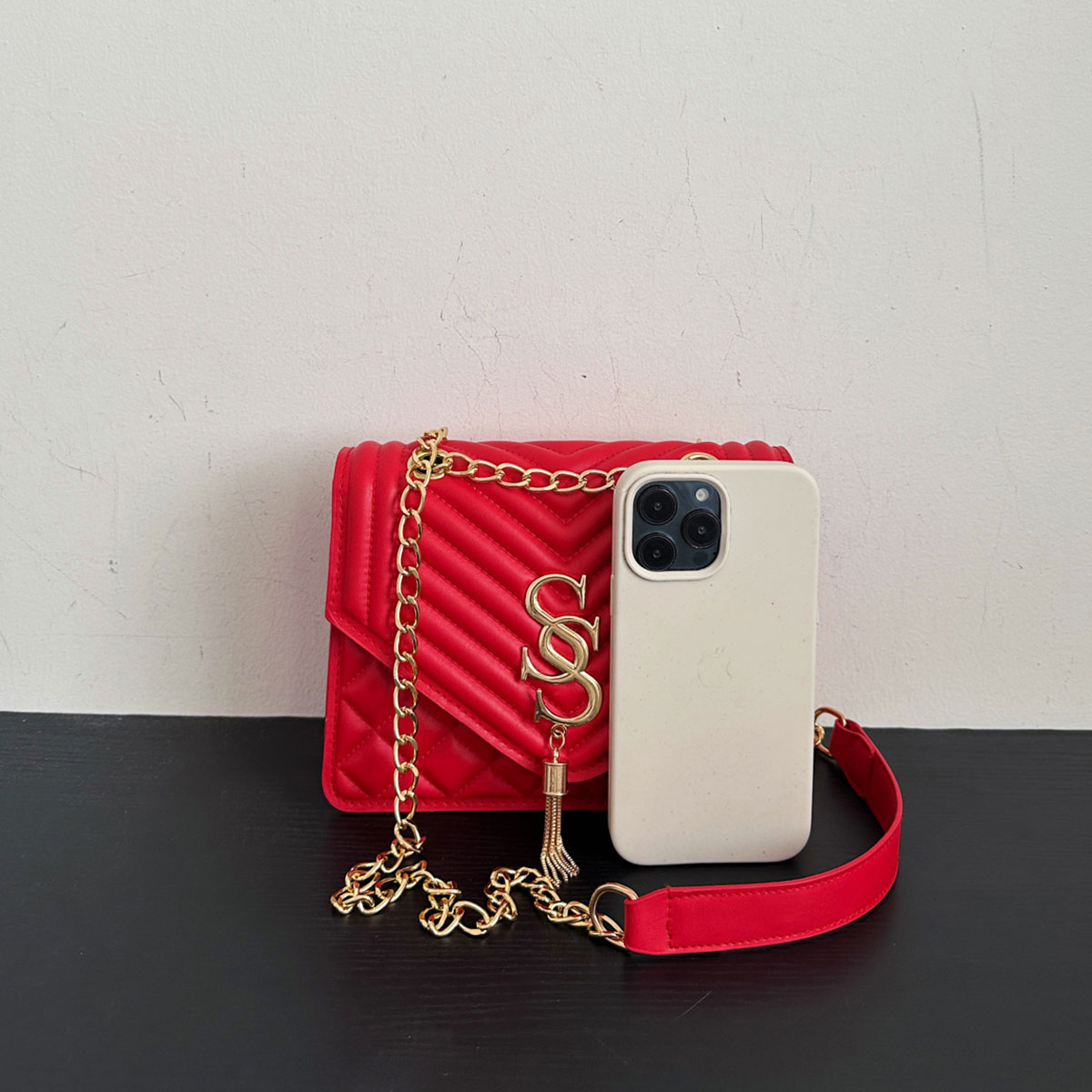 Light Luxury Elegant Argyle Qu - Chain Crossbody Quilted บทวิจารณ์และราคา