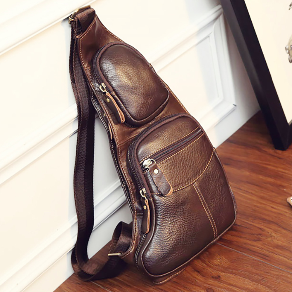 High Quality Men Genuine Leath - Genuine Leather Backpack บทวิจารณ์และราคา
