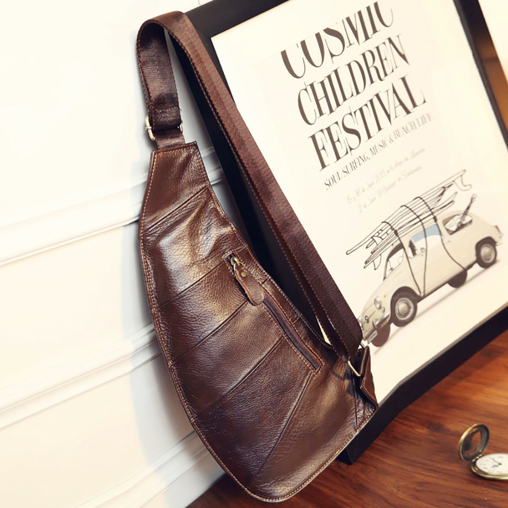 High Quality Men Genuine Leath - Genuine Leather Backpack บทวิจารณ์และราคา