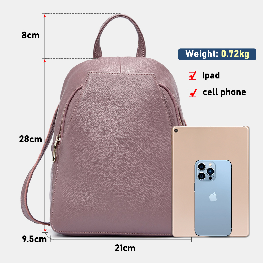 Zency Charm Women Backpack 100 - Genuine Leather Backpack บทวิจารณ์และราคา