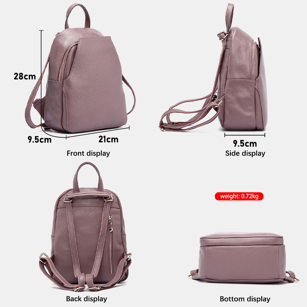 Zency Charm Women Backpack 100 - Genuine Leather Backpack บทวิจารณ์และราคา