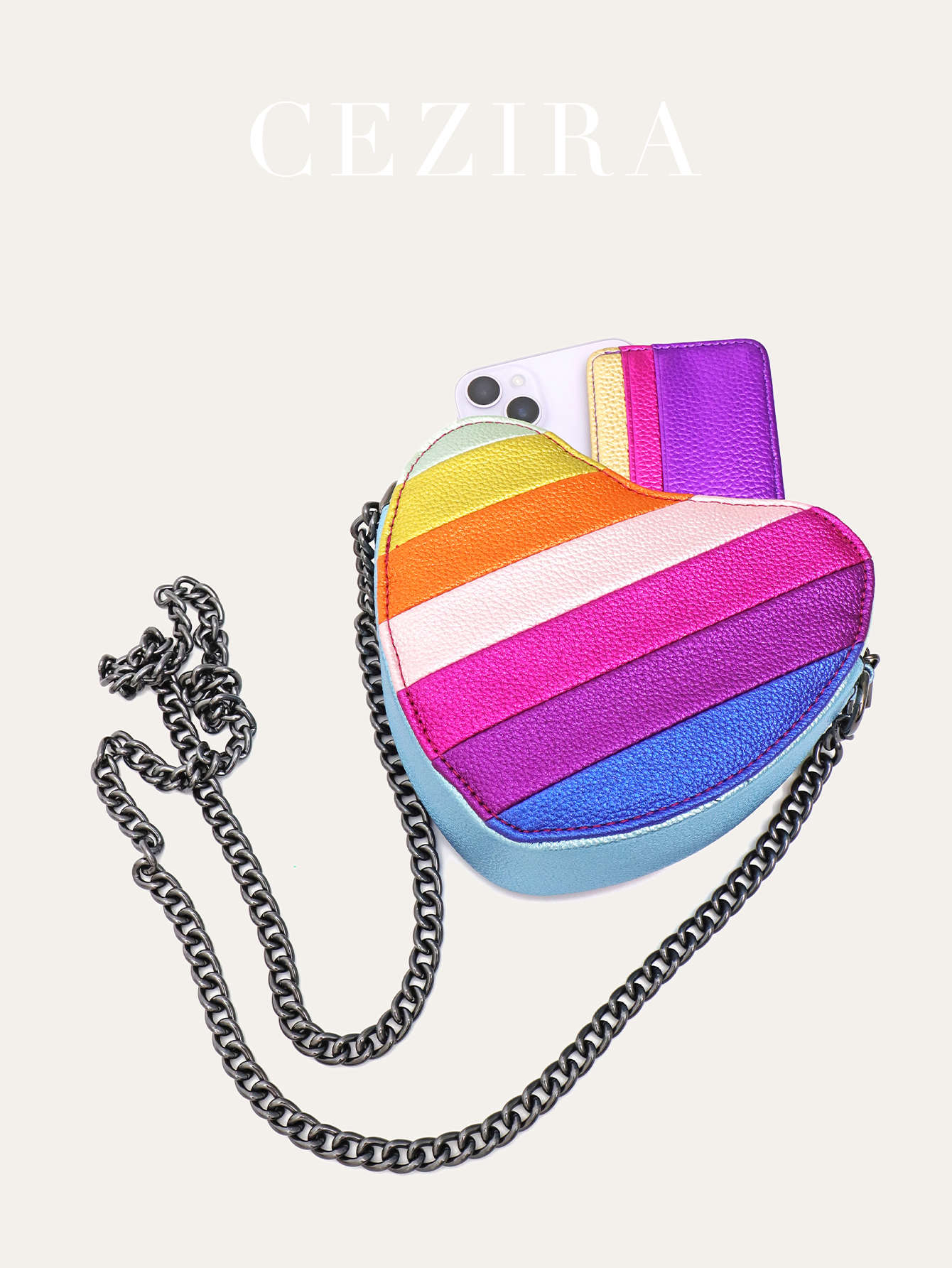 CEZIRA Women's Luxury Heart Sh - Luxury Bags Vegan Leather บทวิจารณ์และราคา