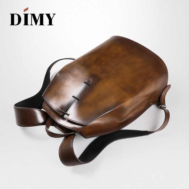 DIMY 2025 new men's genuine le - Genuine Leather Backpack บทวิจารณ์และราคา