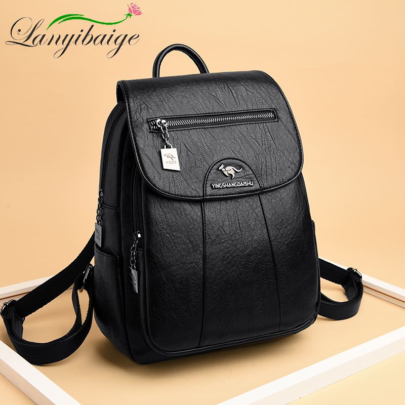 6 Colors Women 's Backpack 202 - Genuine Leather Backpack บทวิจารณ์และราคา
