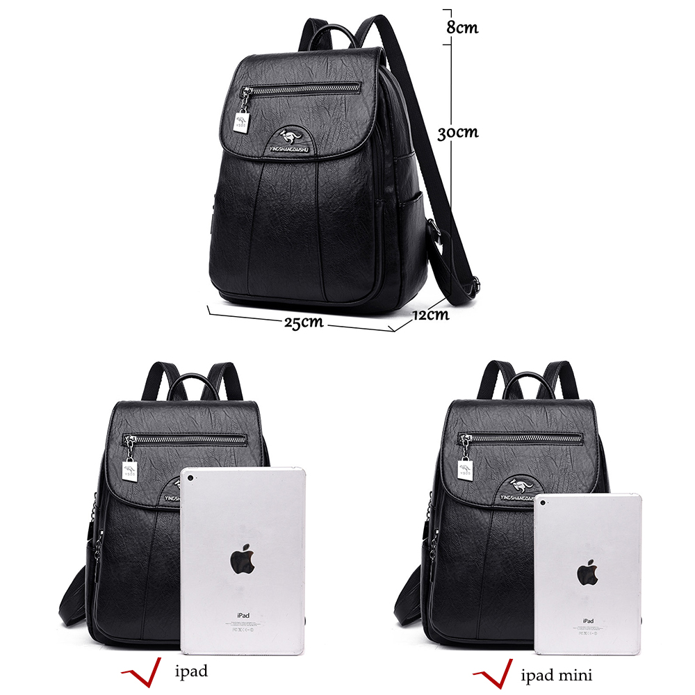 6 Colors Women 's Backpack 202 - Genuine Leather Backpack บทวิจารณ์และราคา