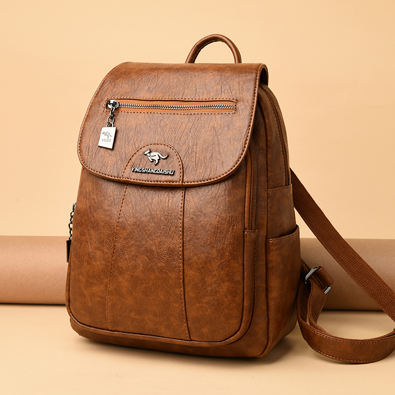 6 Colors Women 's Backpack 202 - Genuine Leather Backpack บทวิจารณ์และราคา