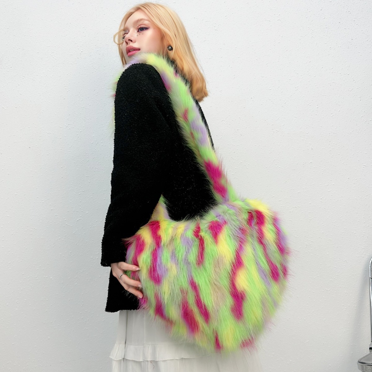 Cross-Border Fox Fur Shoulder  - Luxury Bags Vegan Leather บทวิจารณ์และราคา