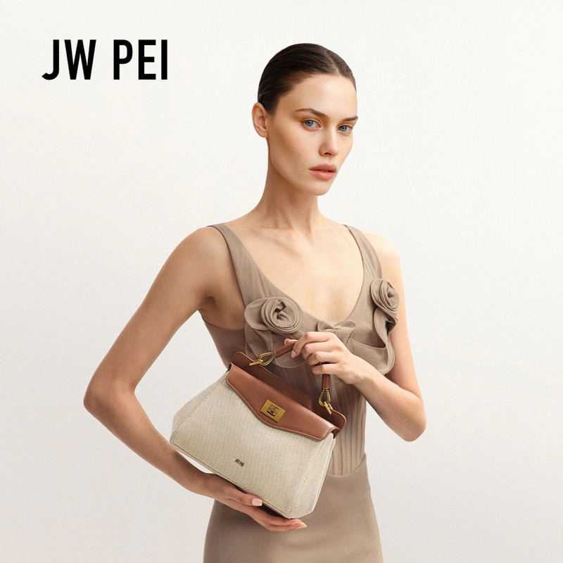 JW PEI Lucia Canvas Stitching  - Luxury Bags Vegan Leather บทวิจารณ์และราคา