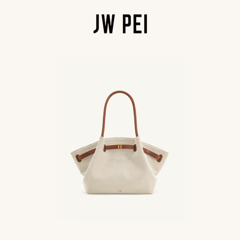 JW PEI Hana Canvas Stitching T - Luxury Bags Vegan Leather บทวิจารณ์และราคา