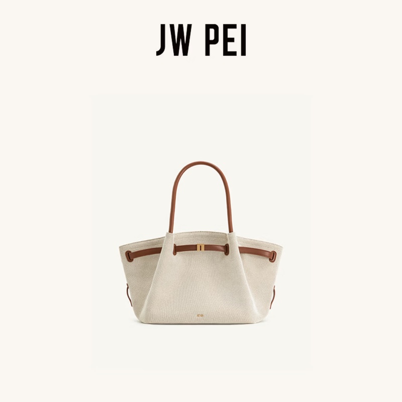 JW PEI Hana Canvas Stitching T - Luxury Bags Vegan Leather บทวิจารณ์และราคา