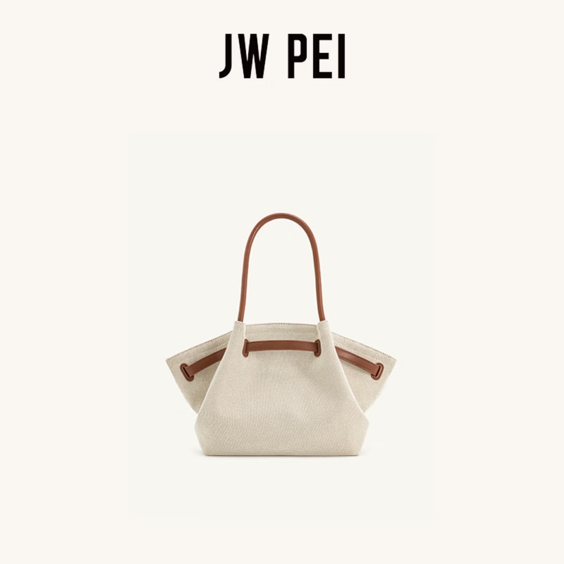JW PEI Hana Canvas Stitching T - Luxury Bags Vegan Leather บทวิจารณ์และราคา