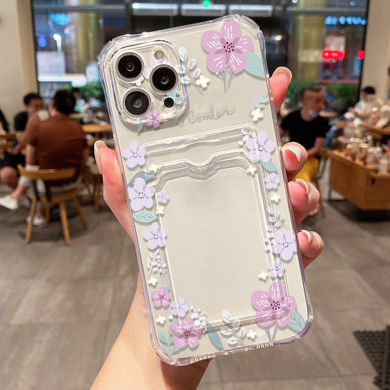 Retro Flower Clear Phone Case  - Luxury Bags In Store บทวิจารณ์และราคา