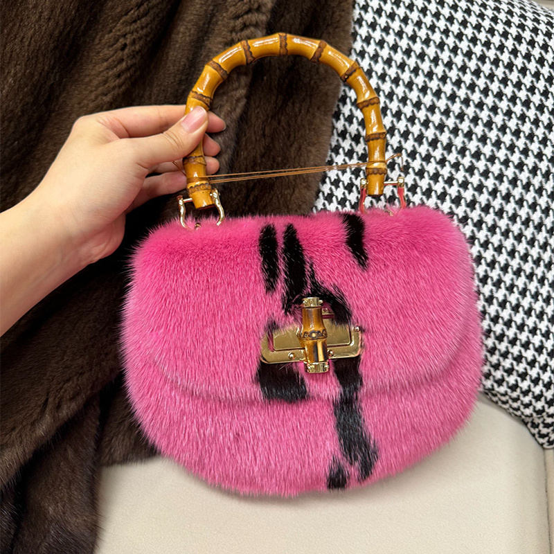 Women's Bags Mink Fur Handbags - Luxury Bags Gr บทวิจารณ์และราคา