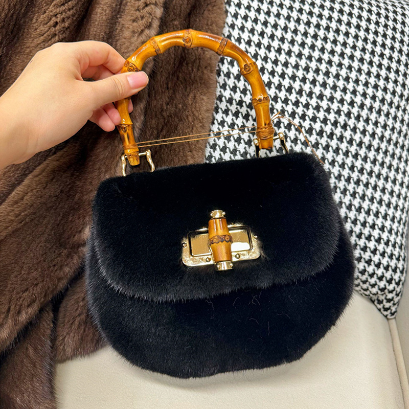 Women's Bags Mink Fur Handbags - Luxury Bags Gr บทวิจารณ์และราคา