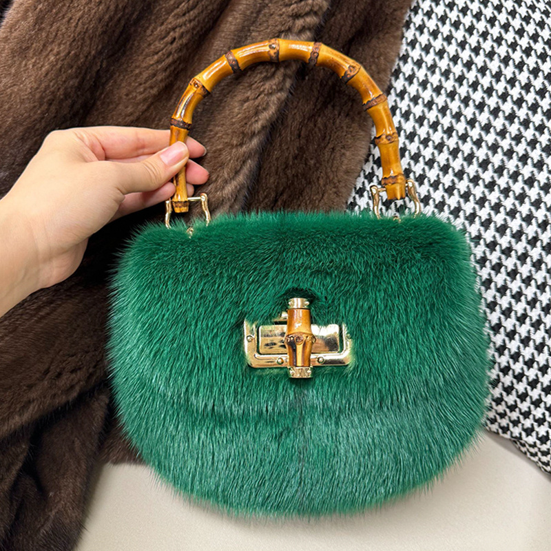 Women's Bags Mink Fur Handbags - Luxury Bags Gr บทวิจารณ์และราคา