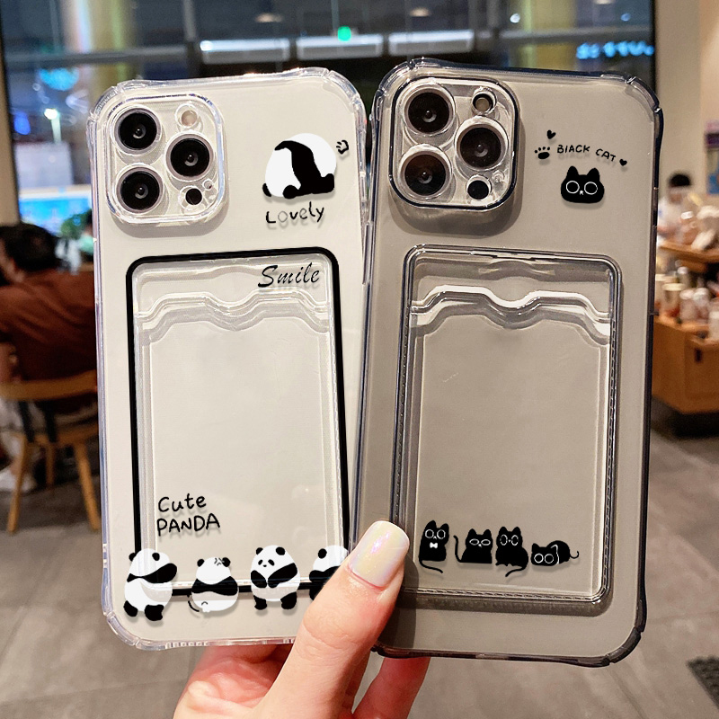 Cute Black Cat Card Holder Wal - Luxury Bags In Store บทวิจารณ์และราคา