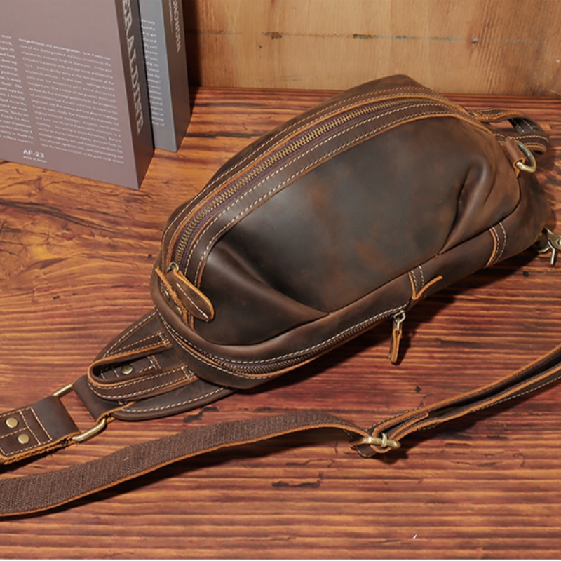 Fashion Design Luxury Men's Sl - Genuine Leather Backpack บทวิจารณ์และราคา