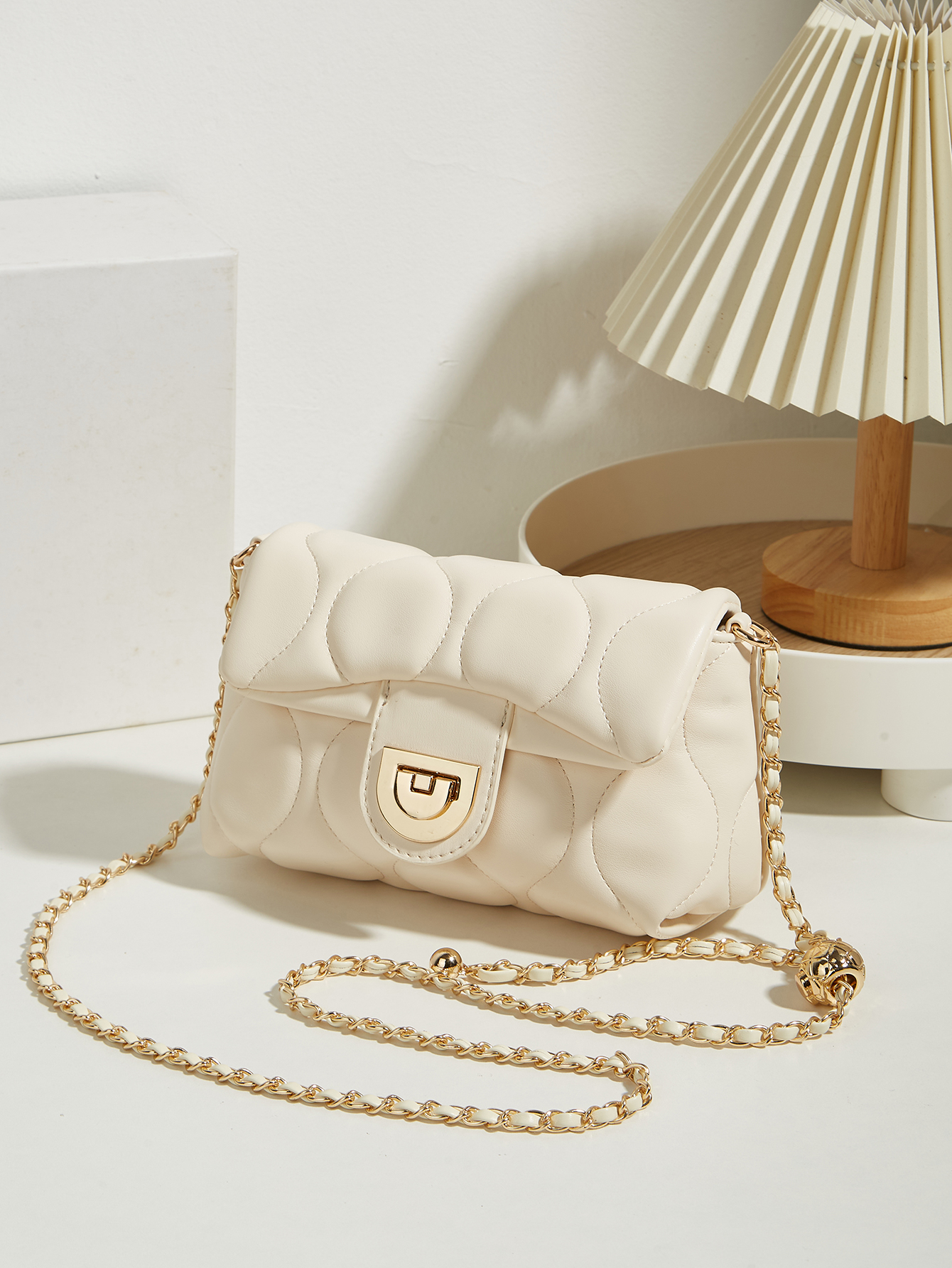 New retro diamond grid quilted - Chain Crossbody Quilted บทวิจารณ์และราคา