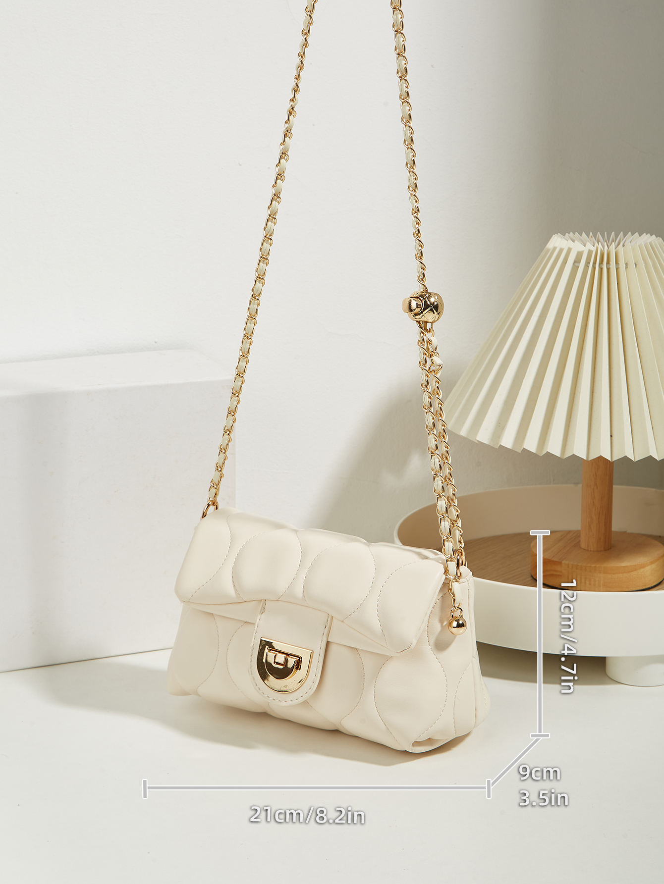 New retro diamond grid quilted - Chain Crossbody Quilted บทวิจารณ์และราคา