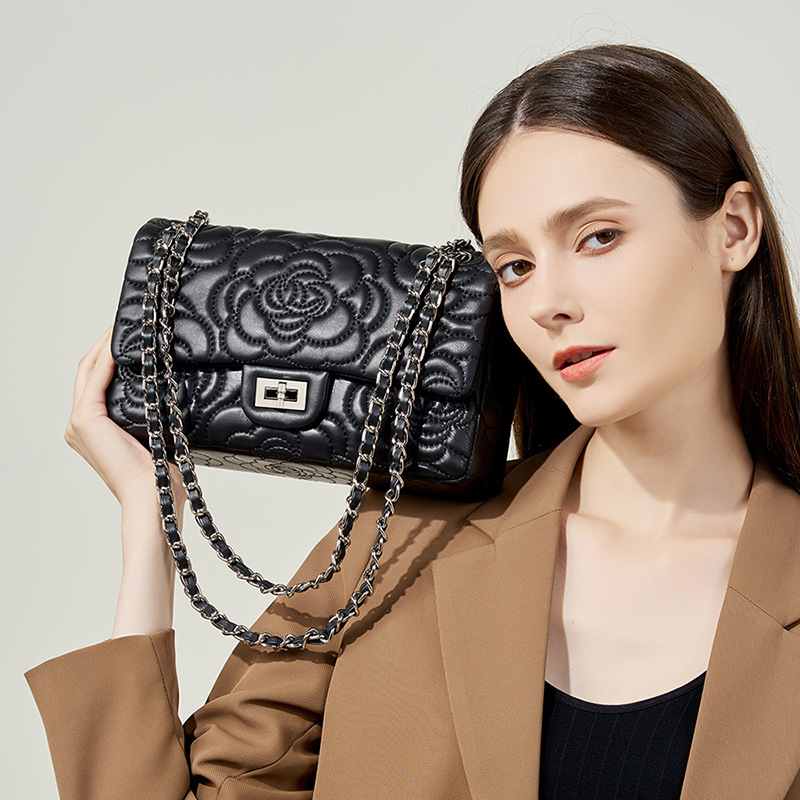 Top Grain Highland Lambskin Sh - Chain Crossbody Quilted บทวิจารณ์และราคา
